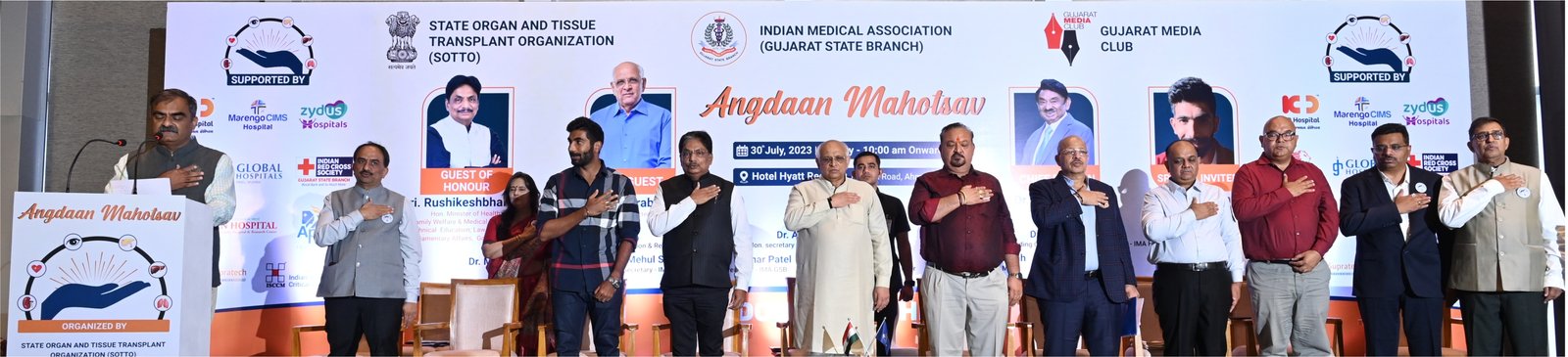 IMA GSB organ donation awareness campaign gathering of doctors and community representatives.